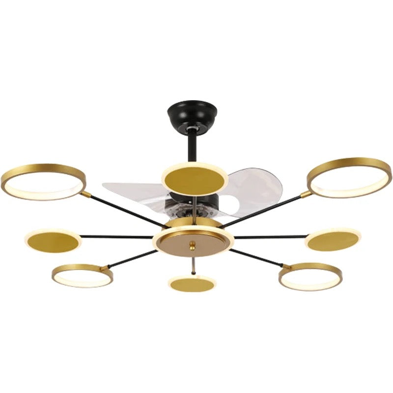 Modern Ventilation Fans Indoor Dining Room , Living Room , Bedroom Ceiling Fan Remote Control LED Ceiling Fan Light