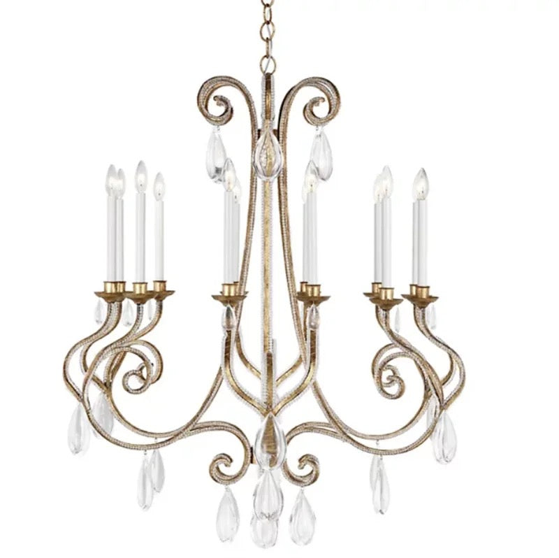 Modern Chandelier Rustic Iron Led American Home, Farm Living, Dining Room Crystal Light s