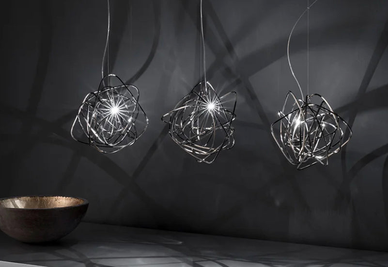 Designer Pendant Light Italian Black Art Deco Chandelier Luxury Dining, Living Room Lights