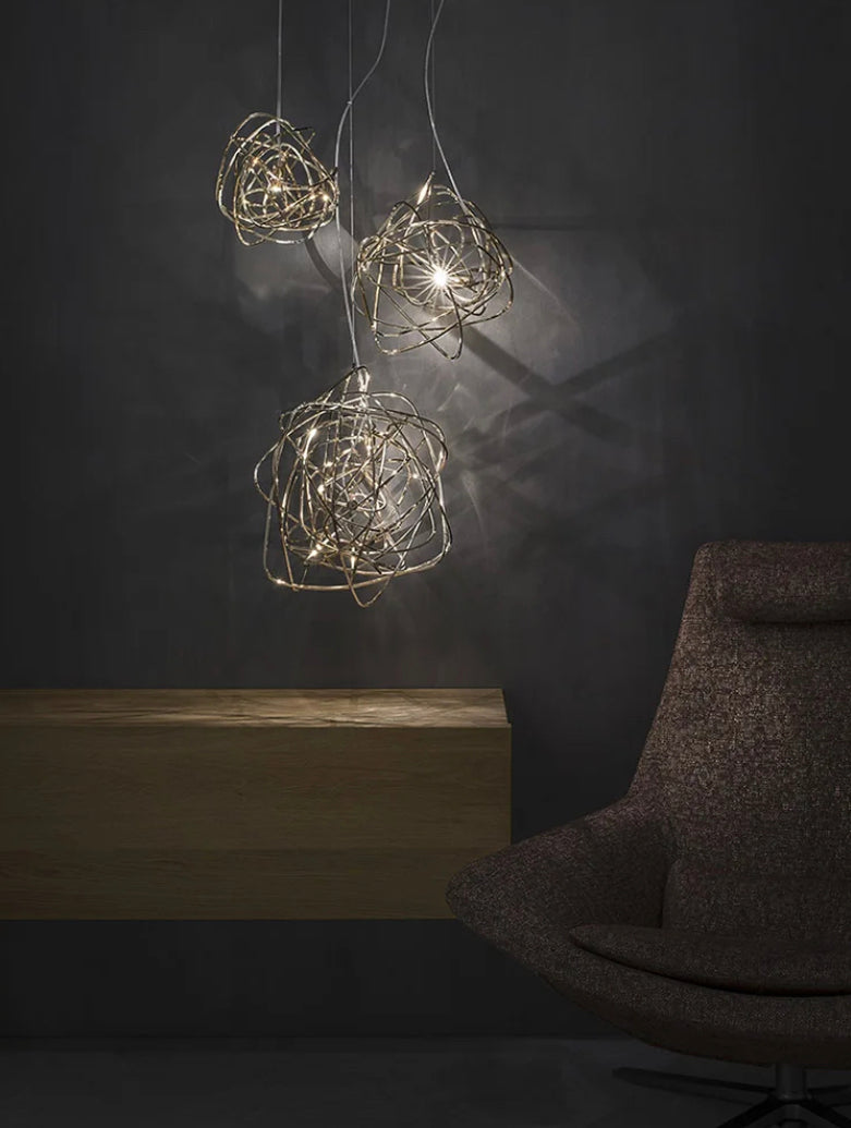 Designer Pendant Light Italian Black Art Deco Chandelier Luxury Dining, Living Room Lights