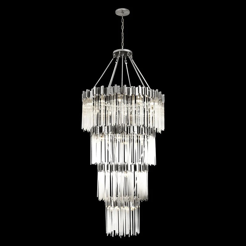 Designer Chandelier Large French Country Duplex Stairwell Crystal Raindrops Decorative Lights