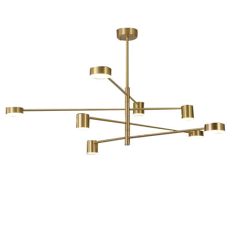 Modern Chandelier Nordic Golden Copper Living, Dining, Bedroom Lights