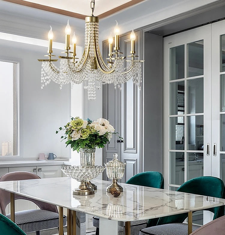 Modern Chandelier Nordic Crystal Luxury Led Wedding, Home, Hotel Dining, Living Room Decor Lights