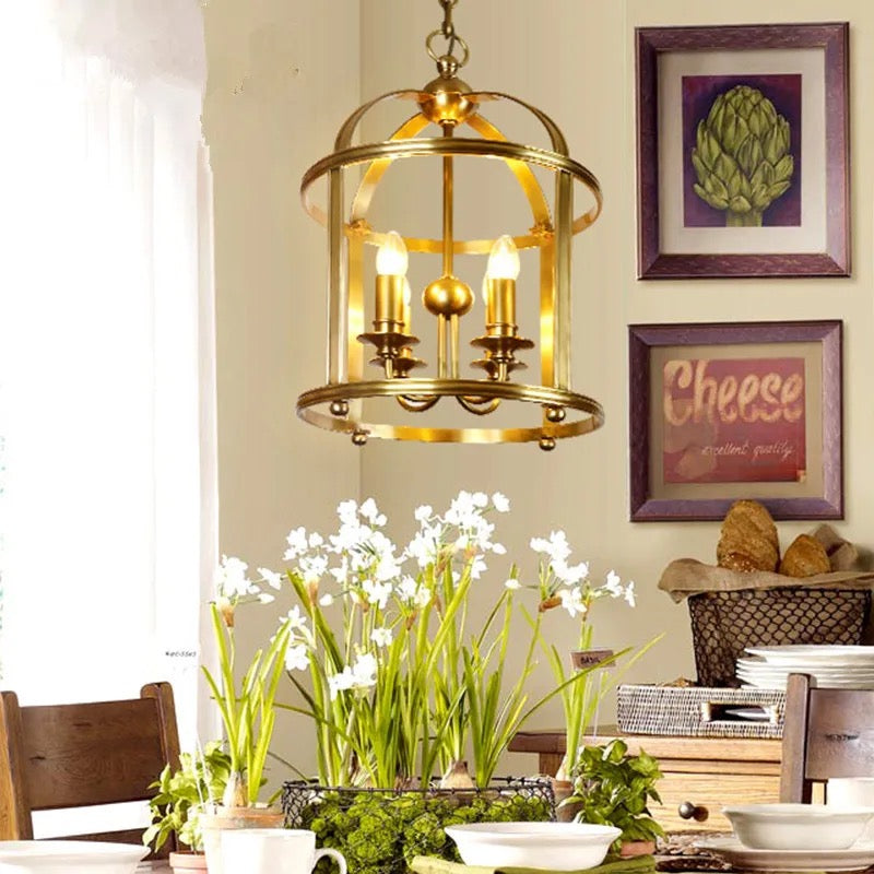 Modern Pendant Light Luxury Hanging Cage Design Home Living, Dining Room Lights