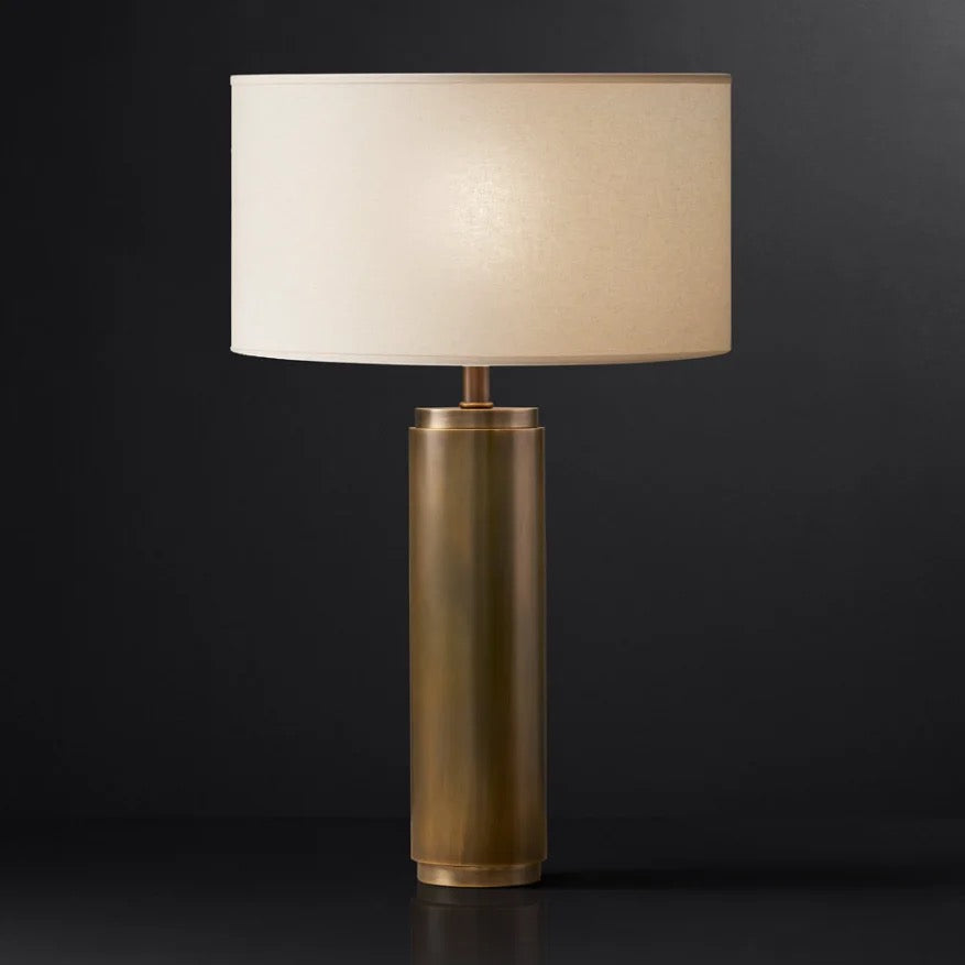 Modern Design Table Lamp Living Room, Bedroom Decorative Black Travertine Brass Led Desk Light