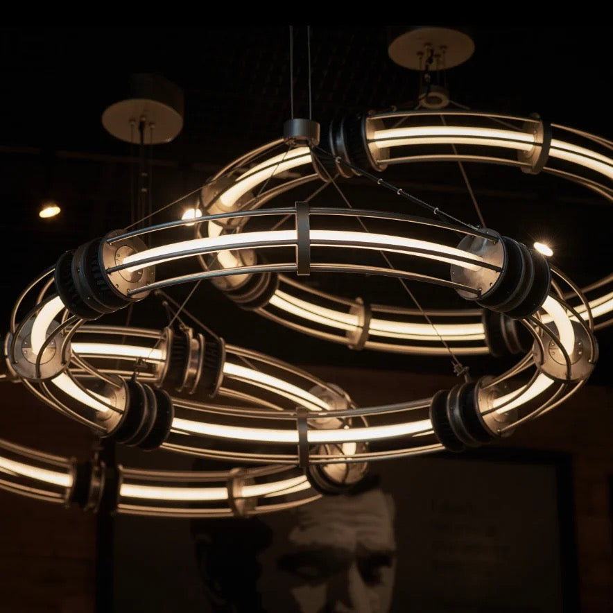 Industrial Pendant Light Round American Country Glass Creative Living Room, Dining Room Indoor Lights