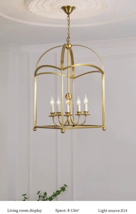 Vintage Pendant Light Brass Gold Hotel, Home Lobby, Bedroom, Kitchen Luxury Lights