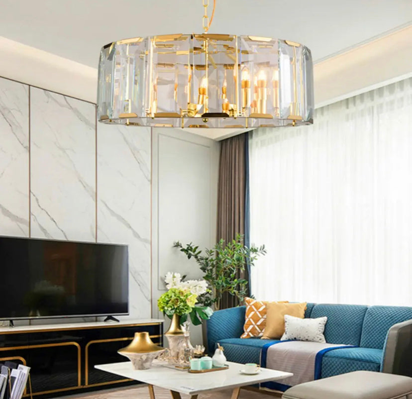 Modern Pendant Light Nordic Design Chain Dining, Living Room Home, Hotel Indoor Luxury Crystal Chandelier