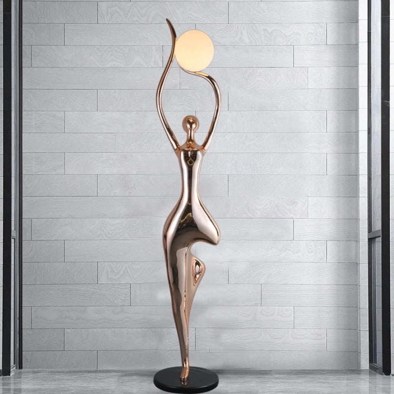 Designer Floor Lamp Art Design Dance Goddess Sculpture Home Living Room Lobby Standing Lamp