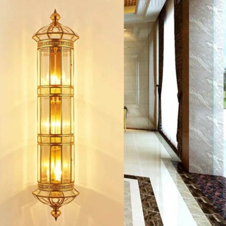 Modern Wall Light European Style Indoor, Outdoor Luxury Waterproof Copper Staircase Lights