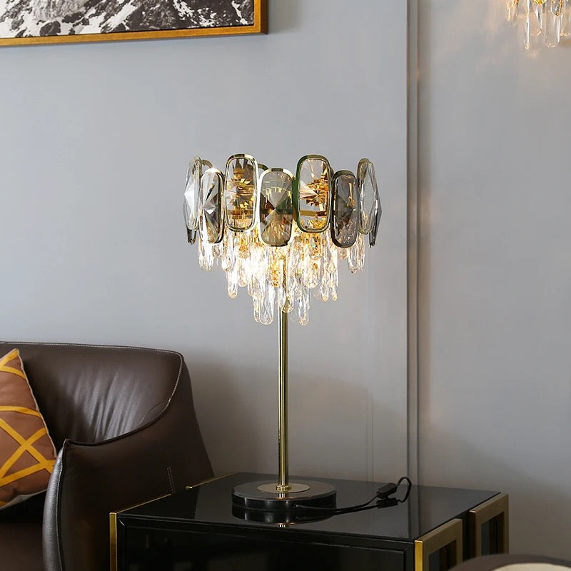 Floor Lamp Indoor Fancy Gold Crystal Lights Modern Design Floor Lamps